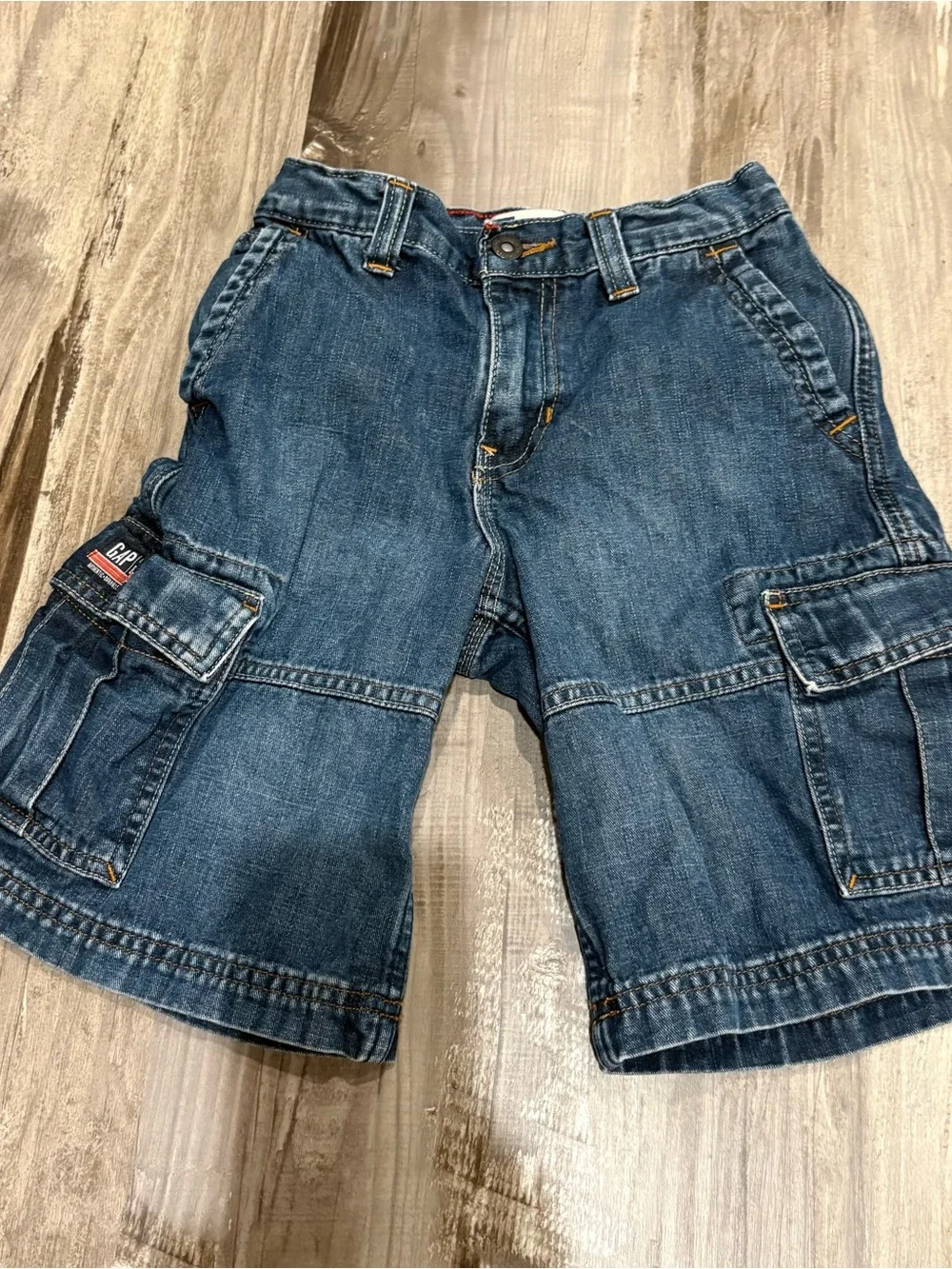 GAP Boys Cargo Jean Shorts “Jorts” SZ 7